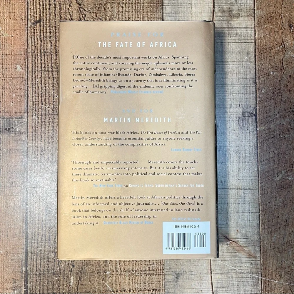 The Fate of Africa Martin Meredith Hardcover Book History Nonfiction Politics